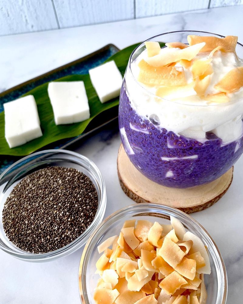 Ube Chia Pudding