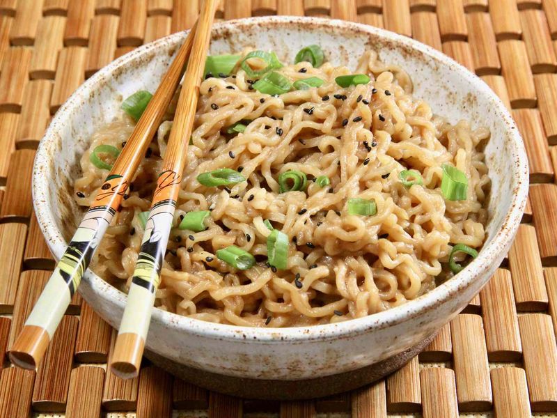 Miso Butter Noodles With Scallions