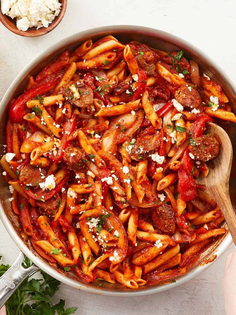 Sausage and Peppers Pasta