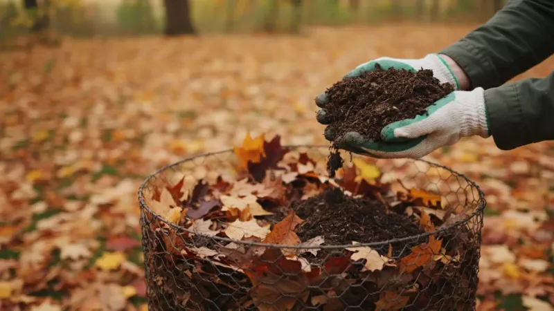Use leaves to build soil, not replace a fertilizer plan