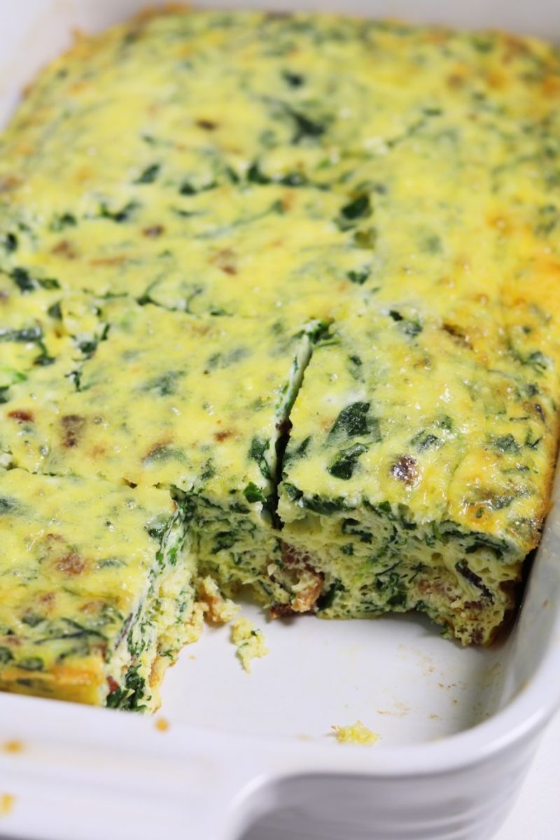 Ricotta and Spinach Egg Bake