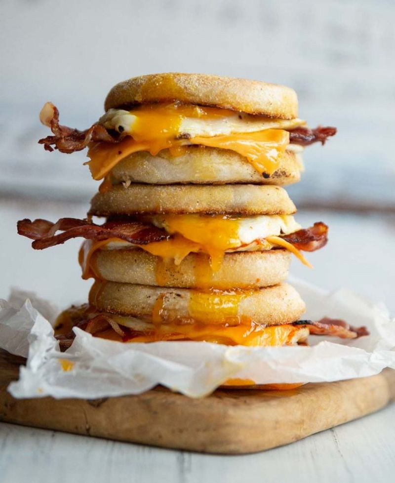Breakfast sandwiches, diner-style