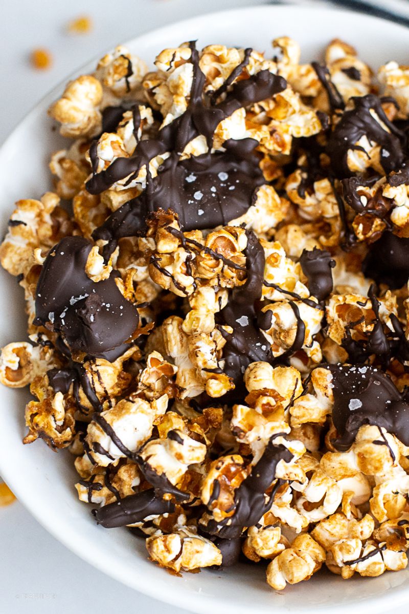 Chocolate caramel popcorn
