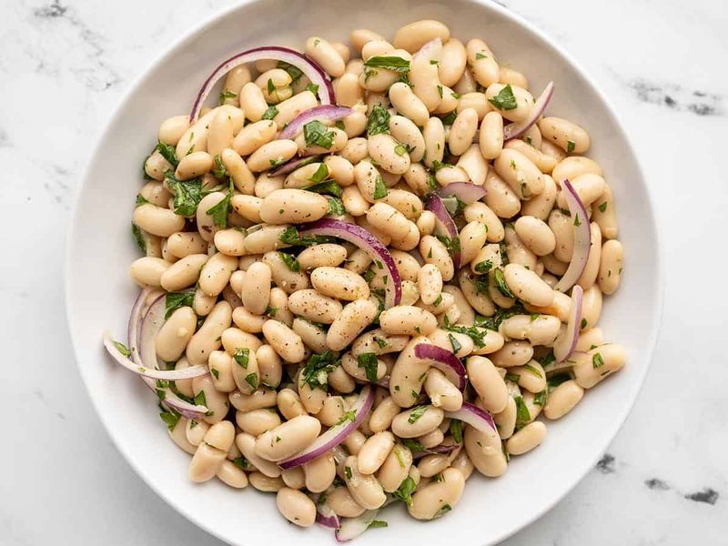 White Bean + Red Onion + Parsley