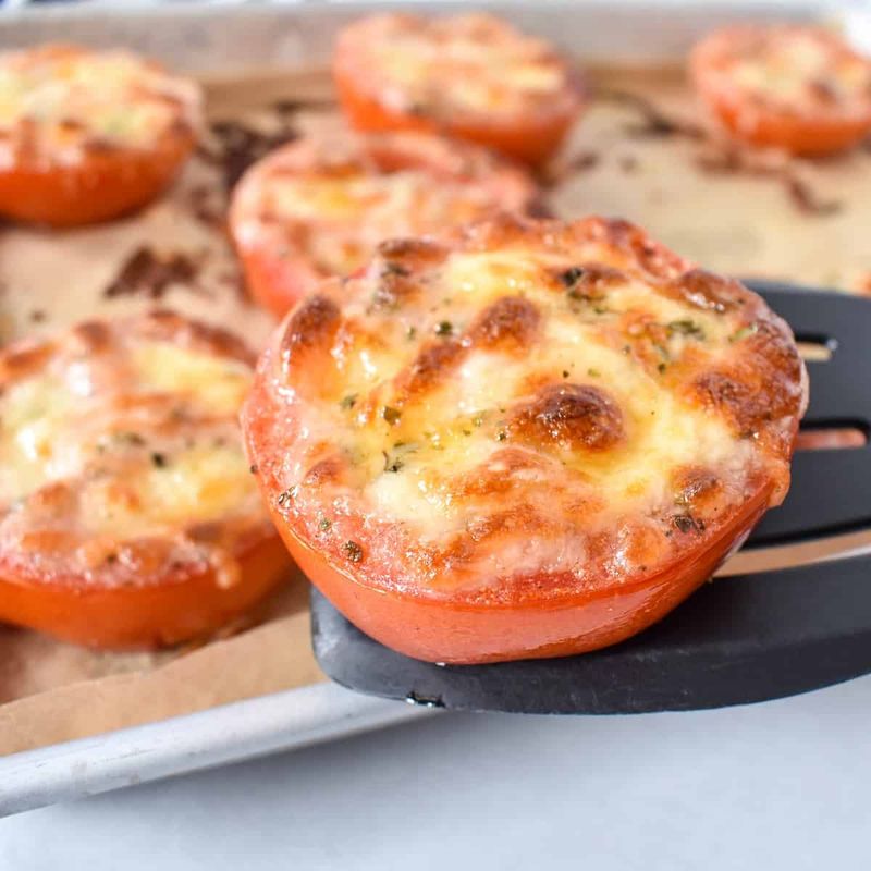 Baked Tomatoes with Parmesan and Mozzarella