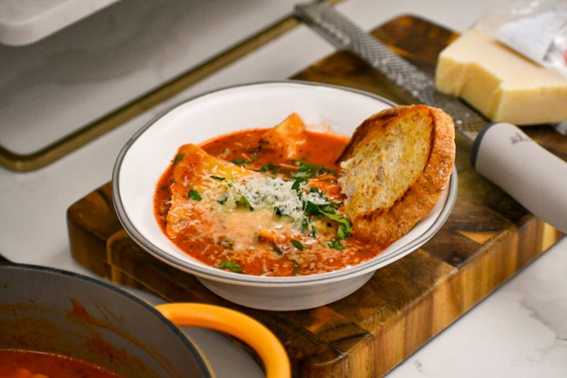 Ravioli Soup (Lazy Tortellini Soup Style)