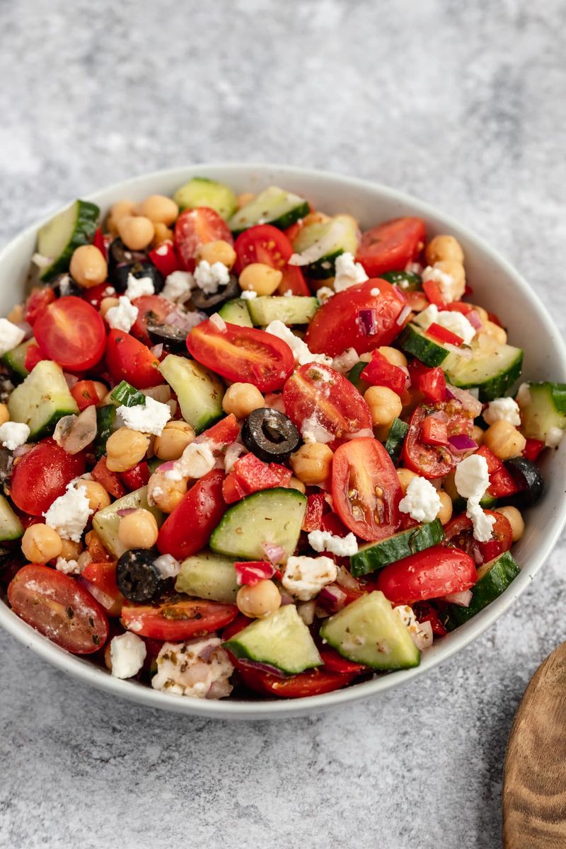 Greek Chickpea Salad Bowls