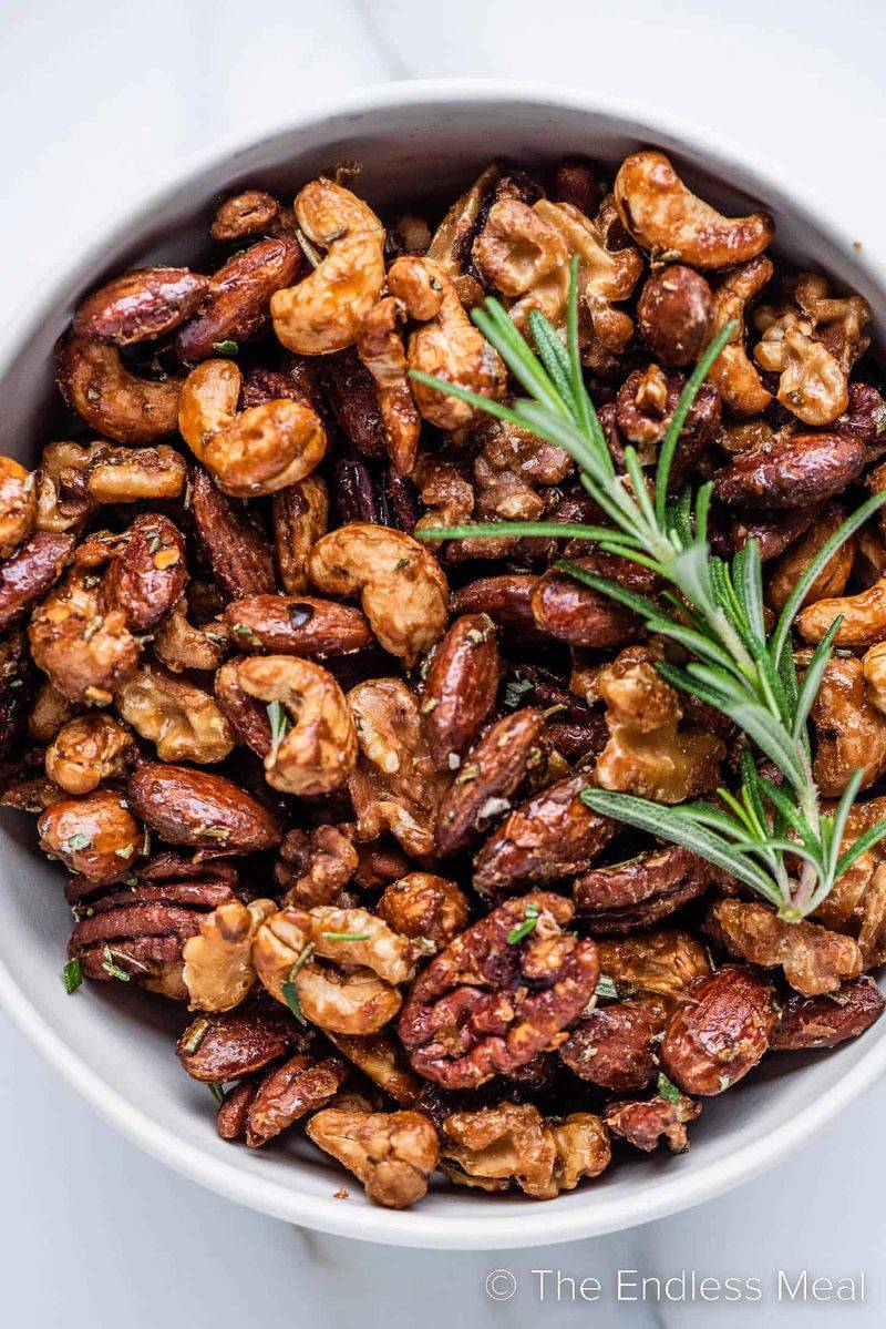 Roasted Nuts With Rosemary