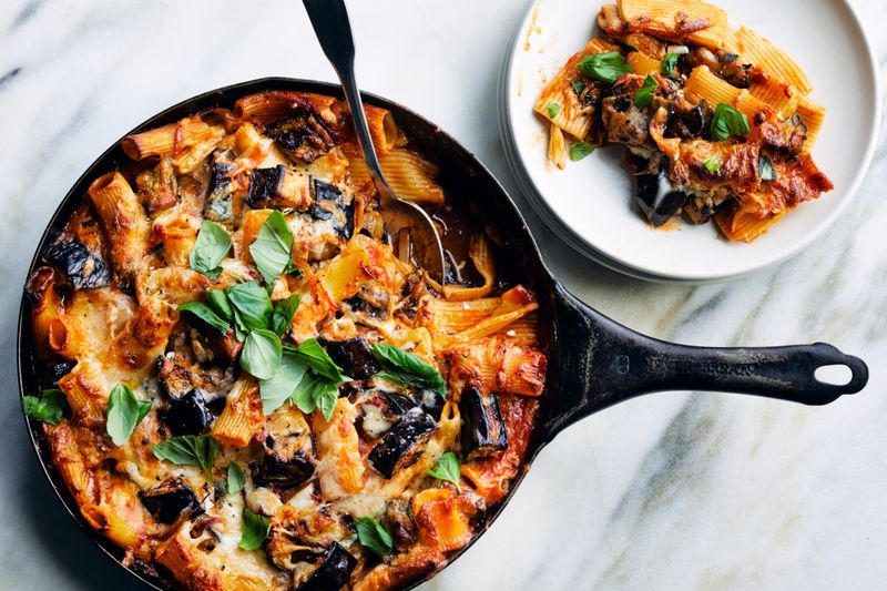 Baked Rigatoni with Eggplant