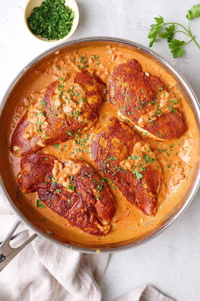 Creamy Cajun Chicken Cutlets