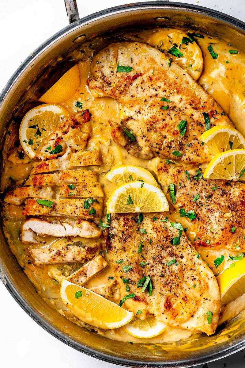 Creamy Lemon Chicken Cutlets