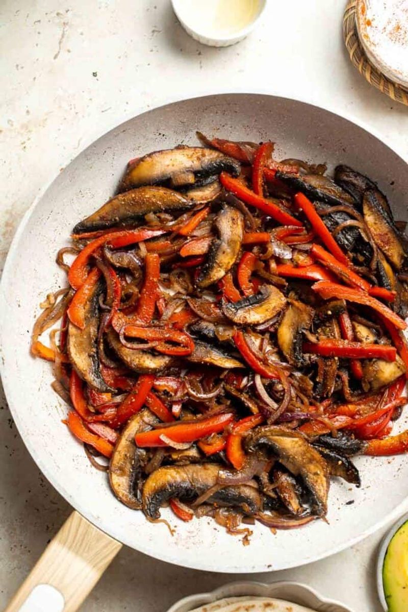Turn mushrooms into fajita filling