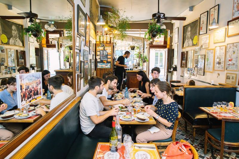 Asking for the check immediately after the last bite