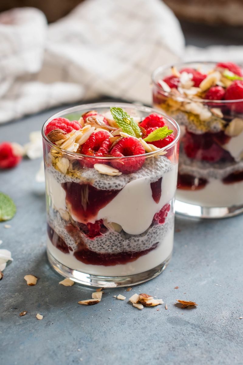 Raspberry Chia Dessert Cups