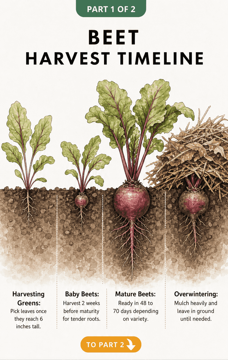 Give a young fall crop time to size up