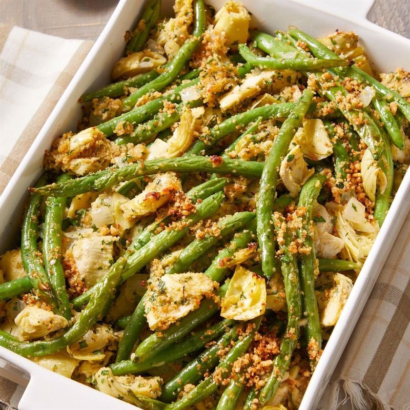 Green Bean and Artichoke Casserole