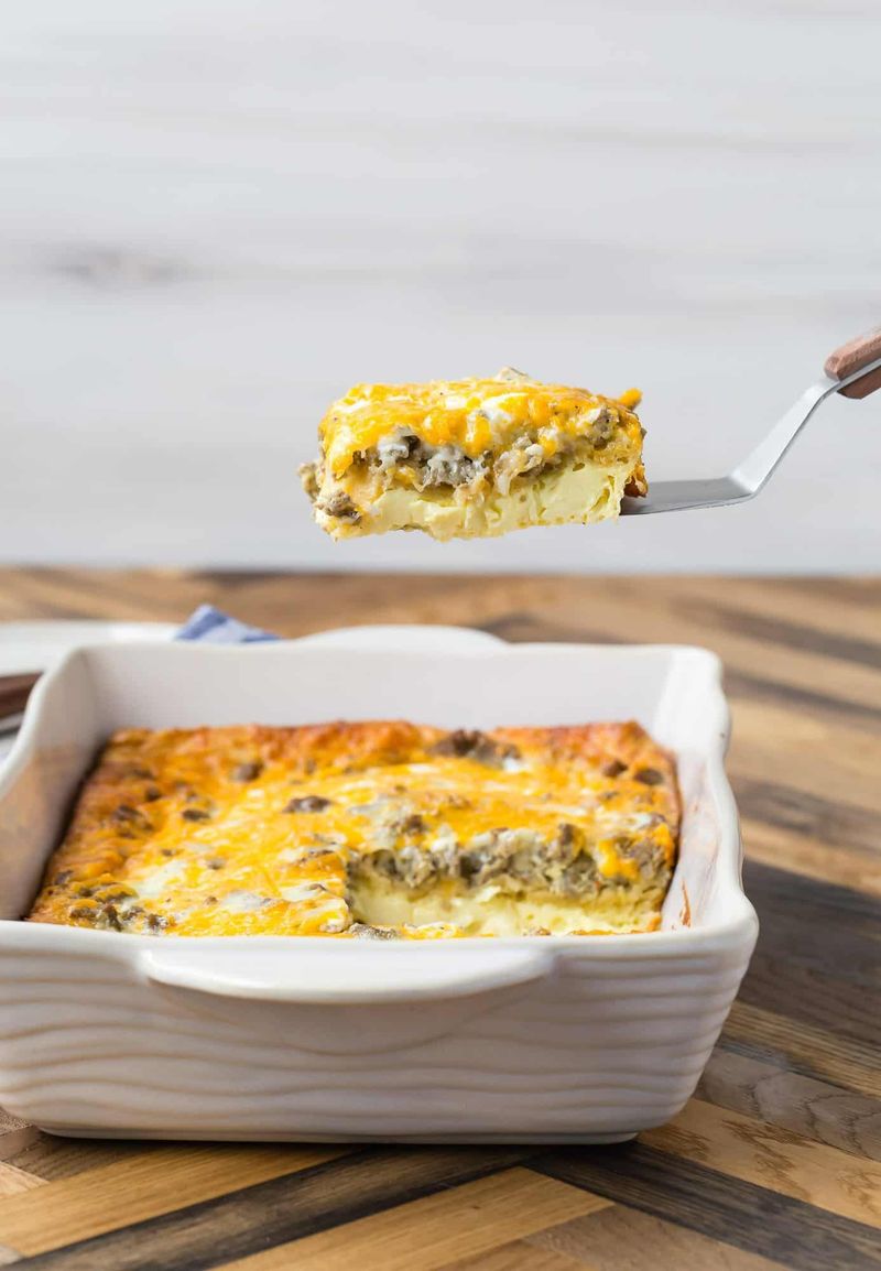 Monterey Jack and Sausage Crescent Brunch Bake
