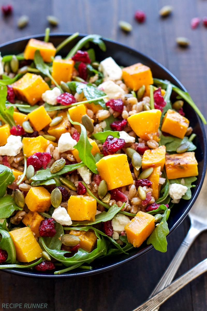 Butternut Squash and Farro Salad