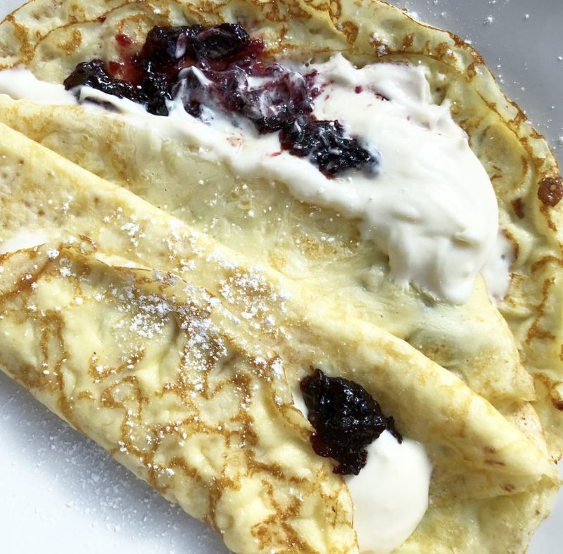 Cream cheese and jam