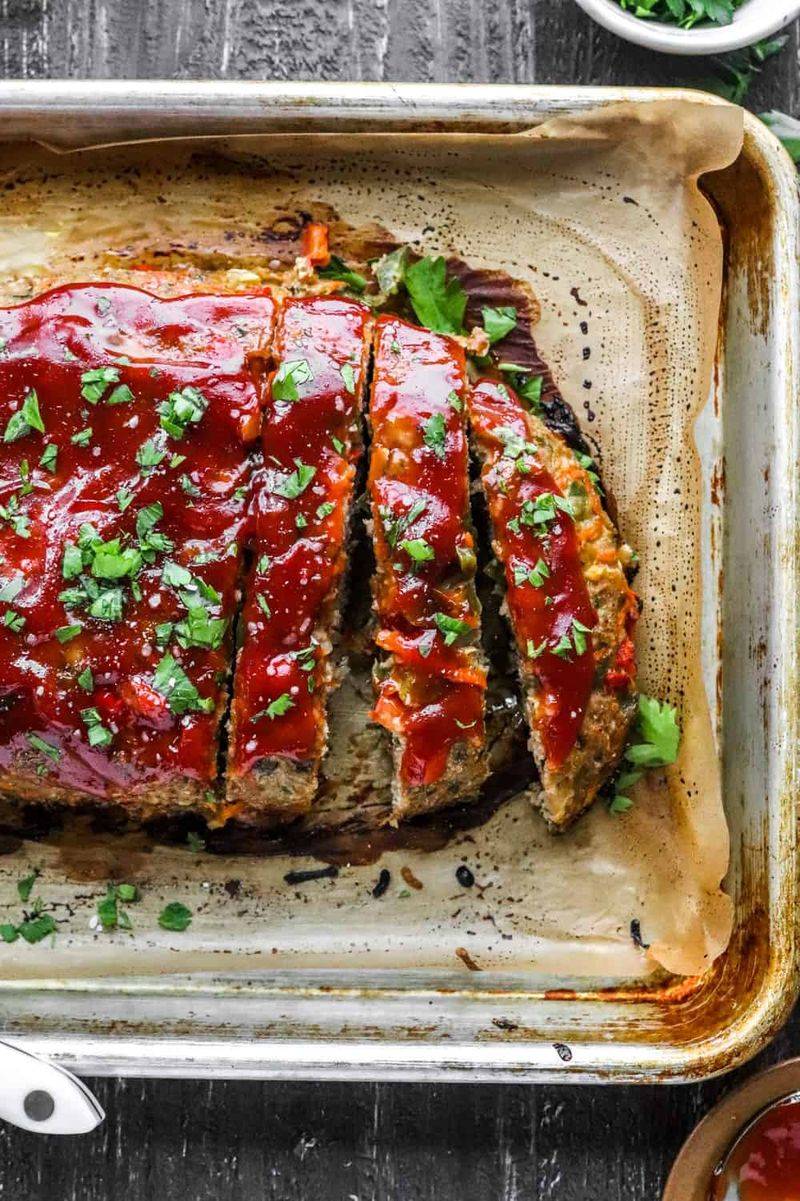 Zucchini Turkey Meatloaf Squares