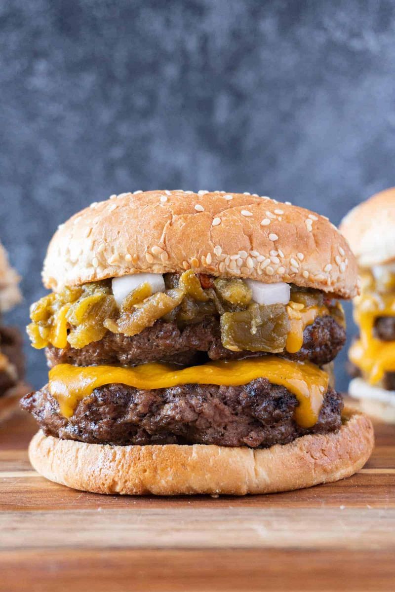 Colorado: Bacon Green Chili Burger