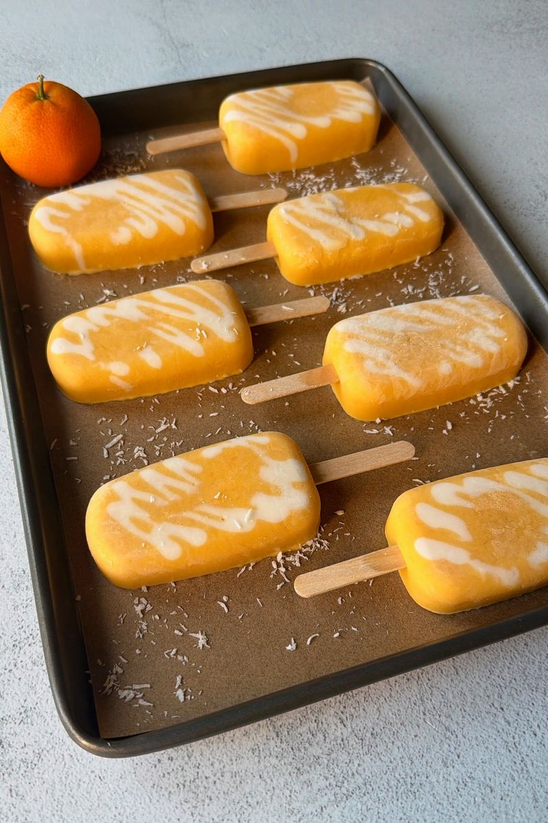 Mandarin Orange Cream Pops