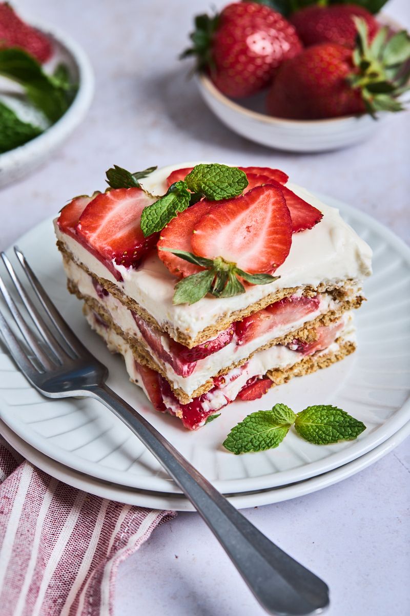Strawberry Shortcake Icebox Cake