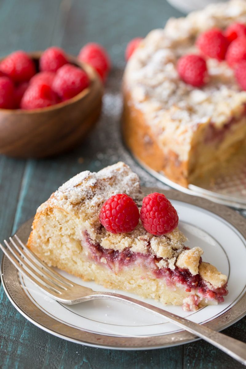 Raspberry Almond Coffee Cake