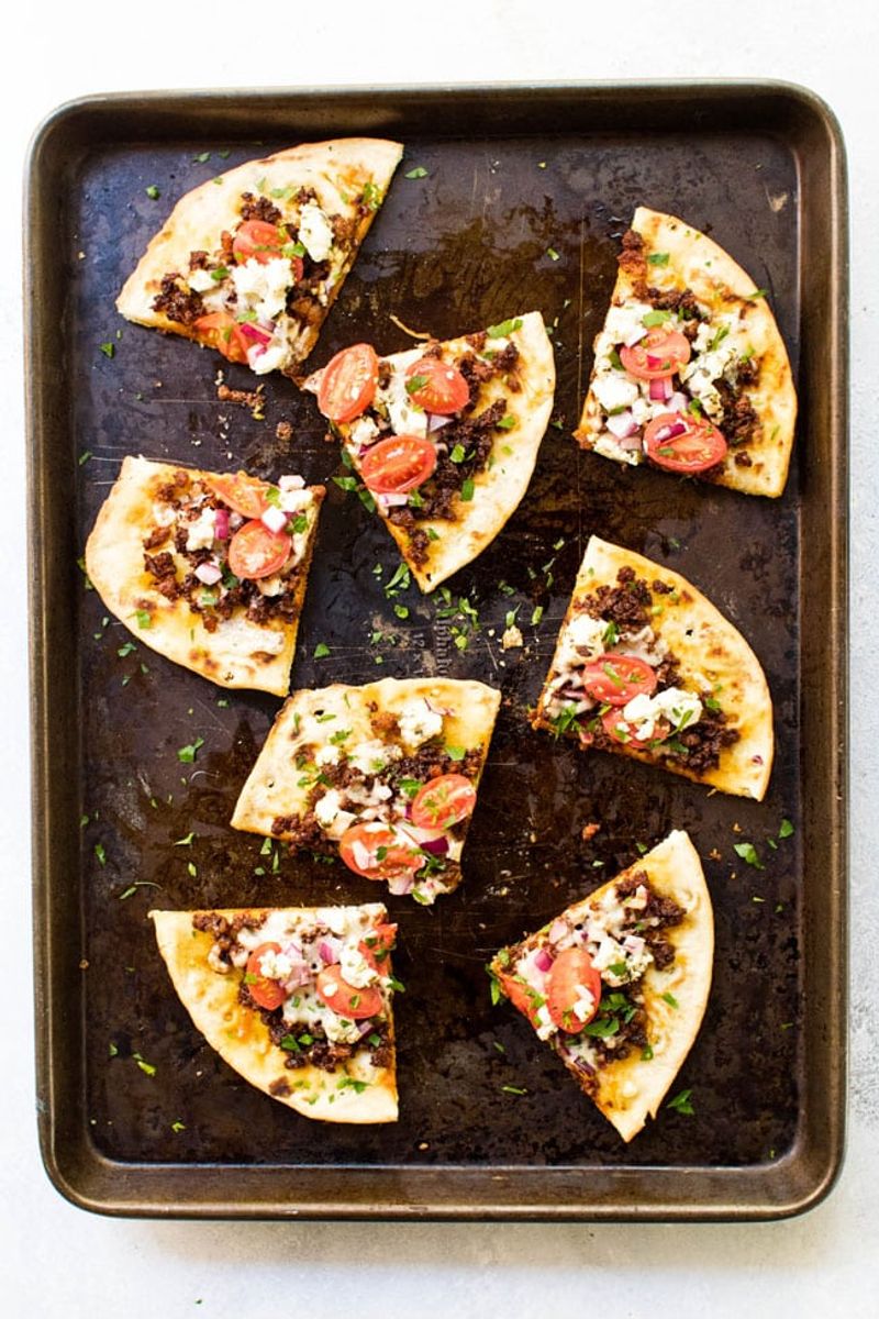 Mini Pizzas on Pita Bread