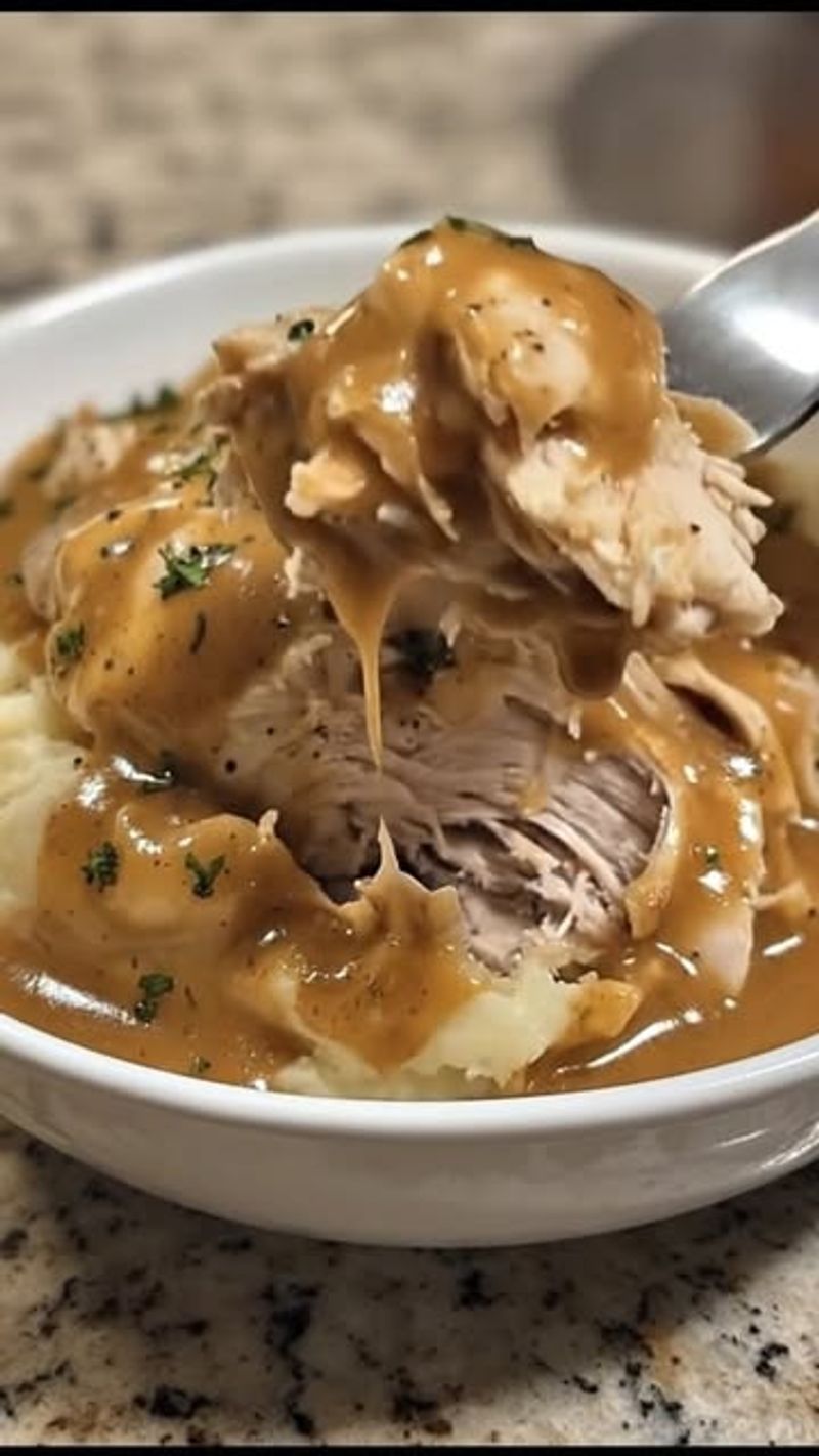 Slow Cooker Chicken and Gravy