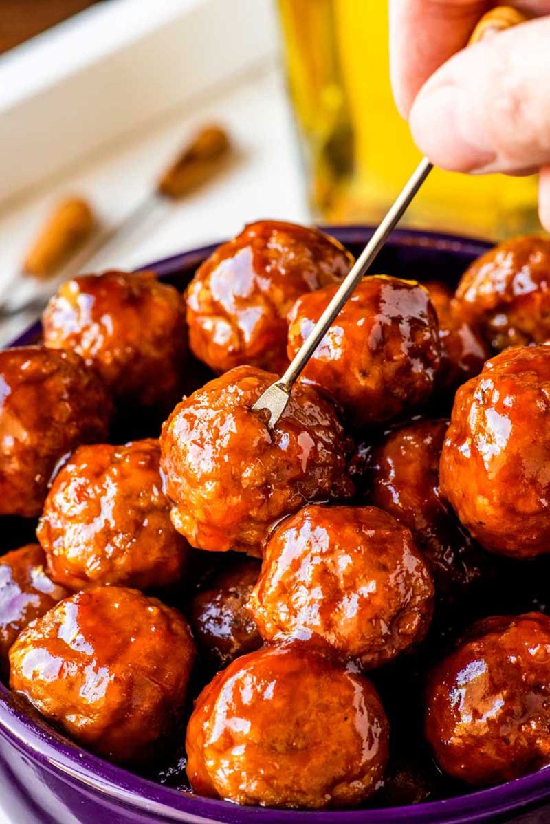 Jelly Glazed Meatballs