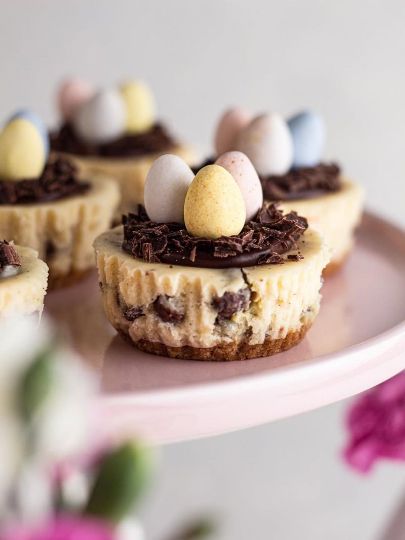 Cadbury Egg Cheesecake Cups