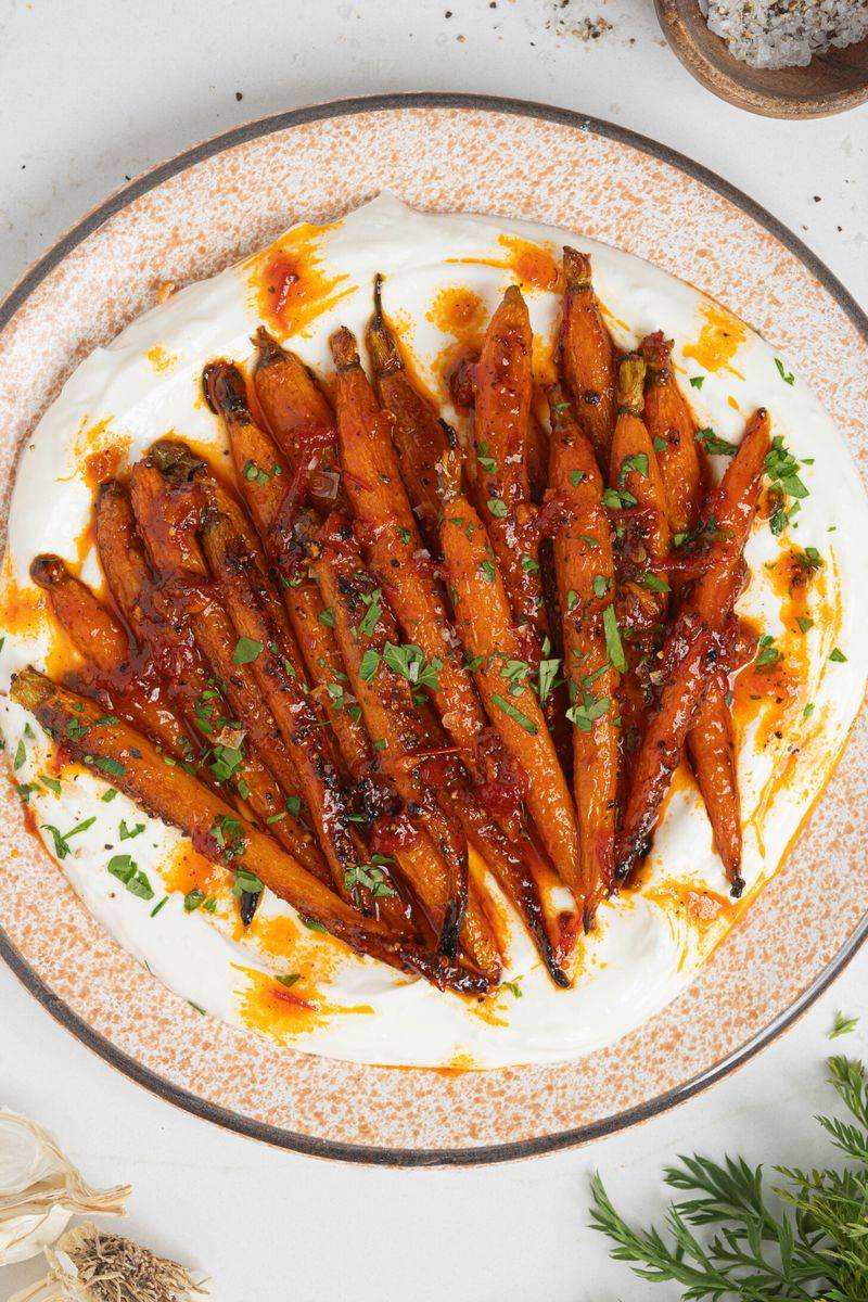 Harissa Honey Carrots