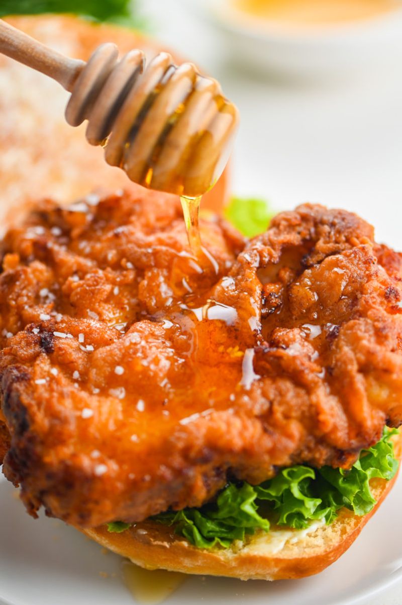 Buttermilk Fried Chicken With Honey Drizzle