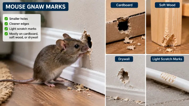 Check for rodent evidence independently