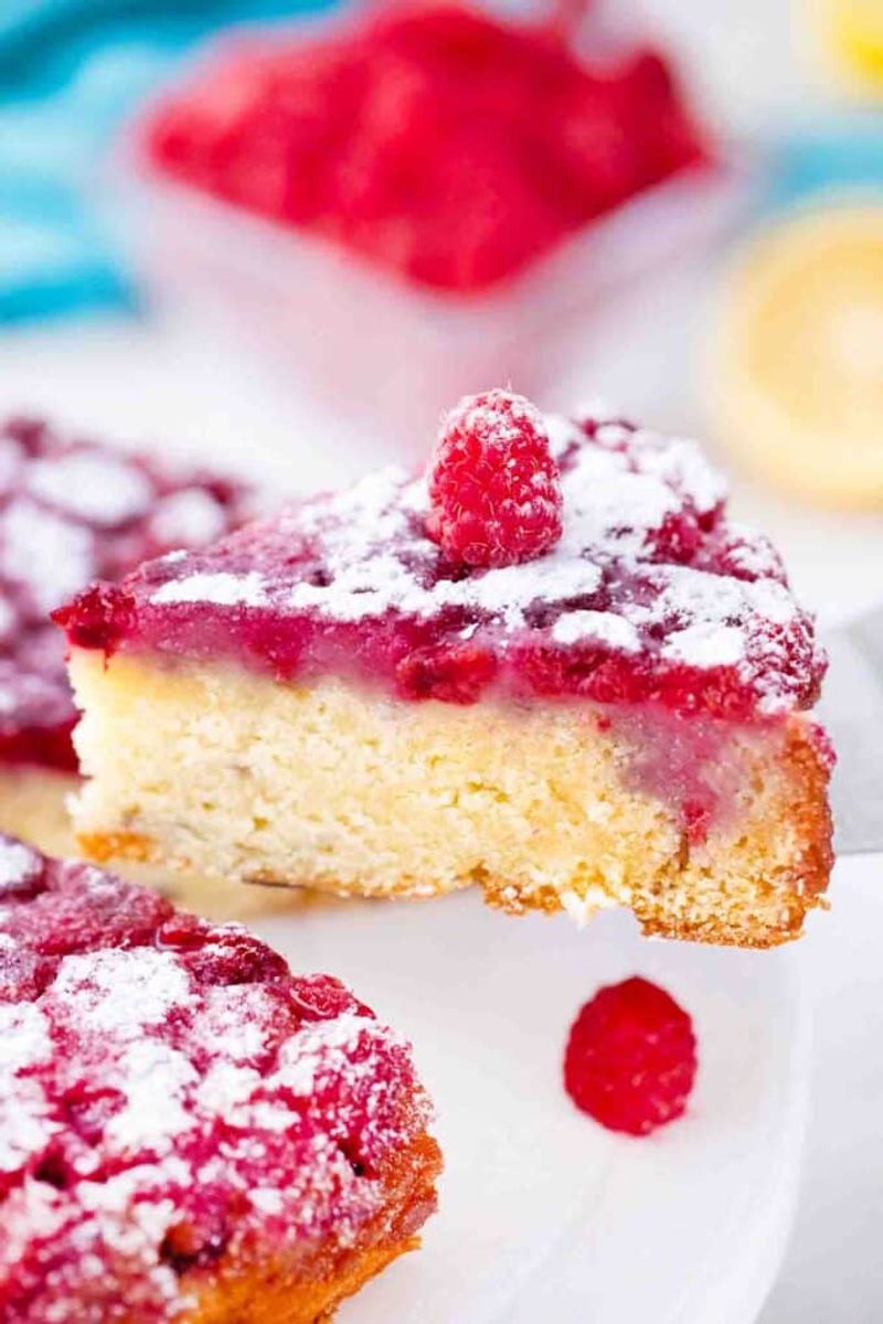 Raspberry Upside-Down Cake