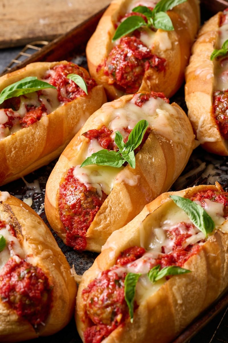 Meatball Subs with Marinara Sauce