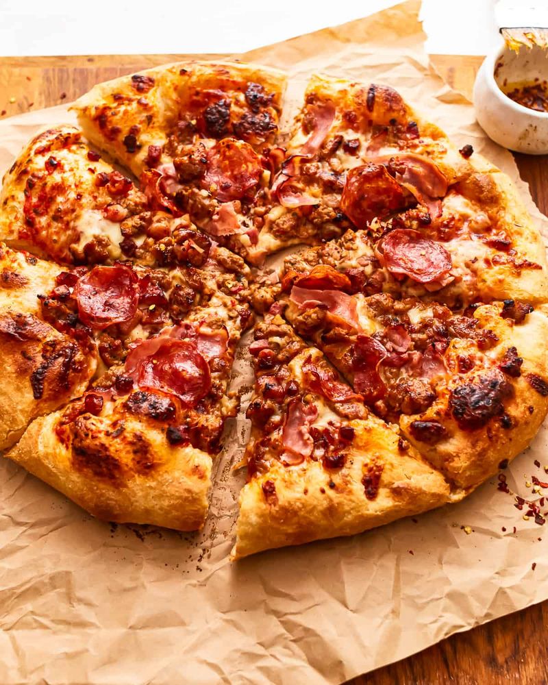 Meat Lover’s Pizza With Sausage And Bacon