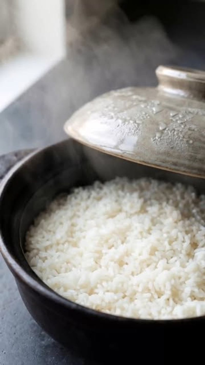 Not Letting Rice Rest After Cooking
