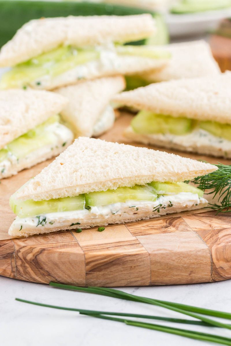 Cream Cheese and Cucumber Sandwiches
