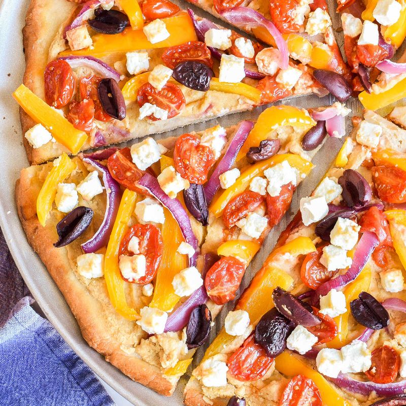 Hummus Pizza