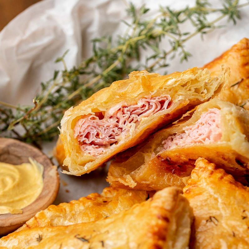 Ham and Cheese Puff Pastries