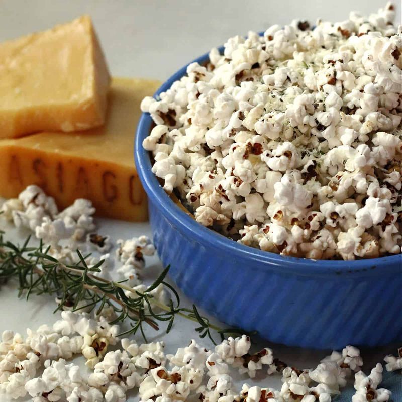 Rosemary Parmesan Popcorn