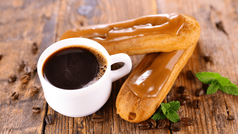 Coffee Éclairs With Espresso Pastry Cream