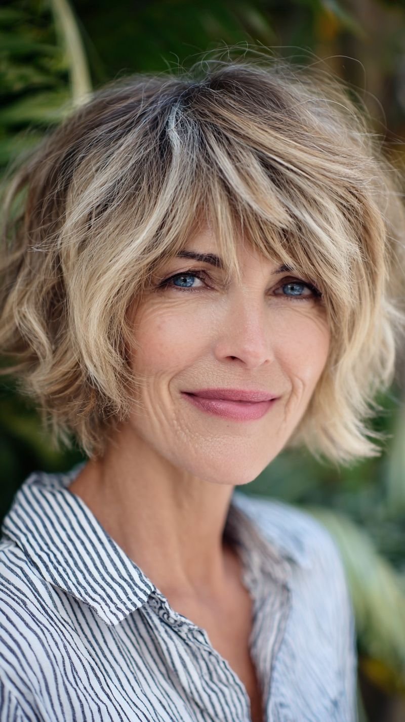 Shaggy Bob with Bangs