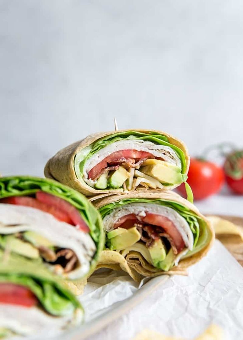 Turkey and Spinach Whole Grain Wrap