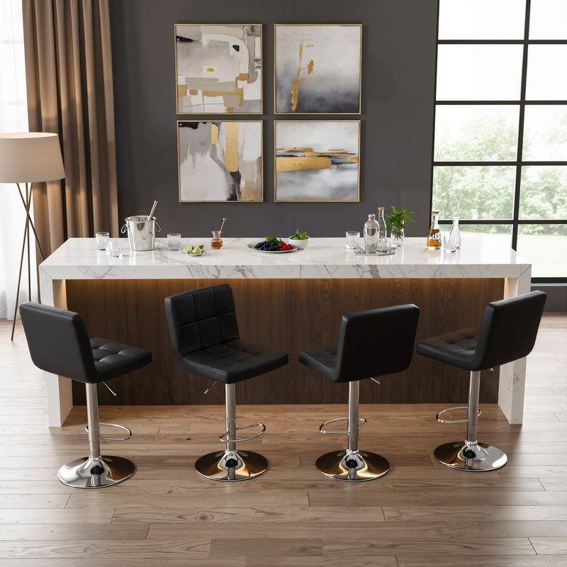 Restaurants dominated by tall bar stools