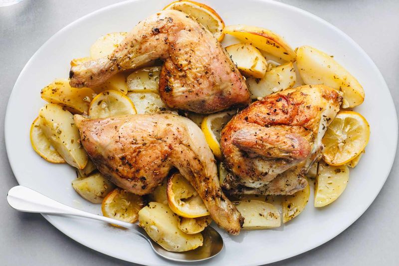 Greek Lemon Chicken (Kotopoulo Lemonato)