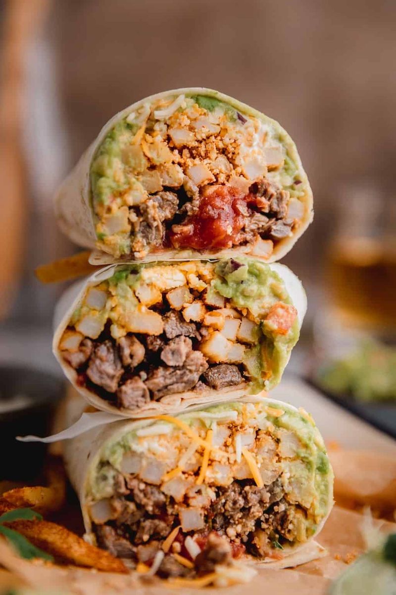 A loaded burrito
