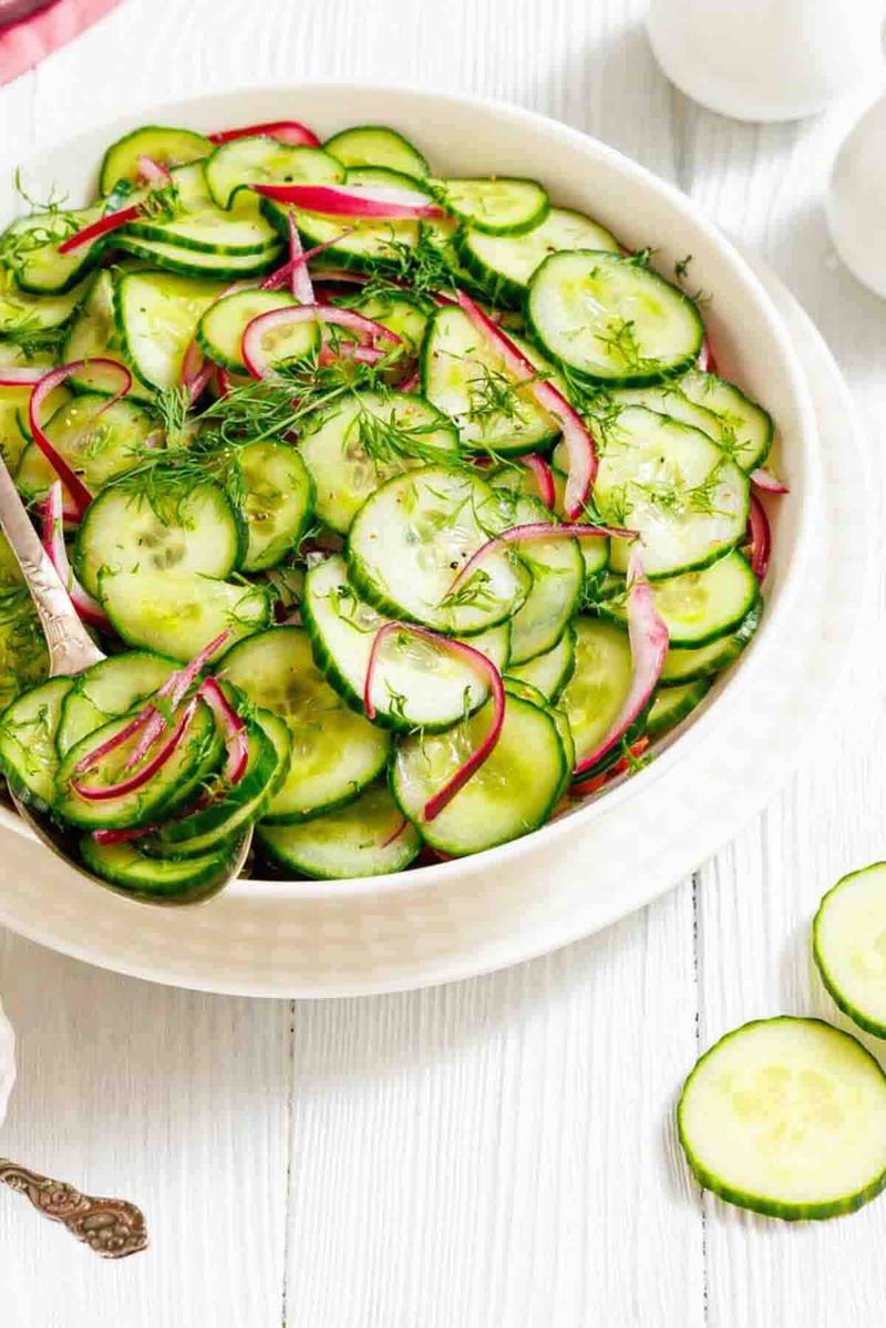 Classic Marinated Cucumber Salad